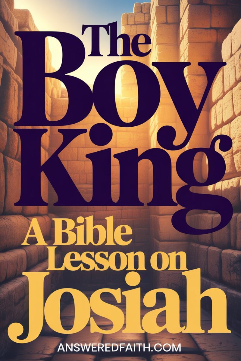 Josiah's Revival: Powerful Lessons from a Faithful King's Life