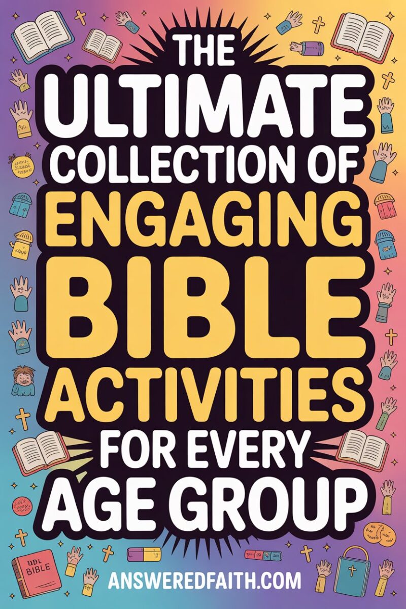 Engaging Bible Lesson Activities to Inspire and Educate All Ages