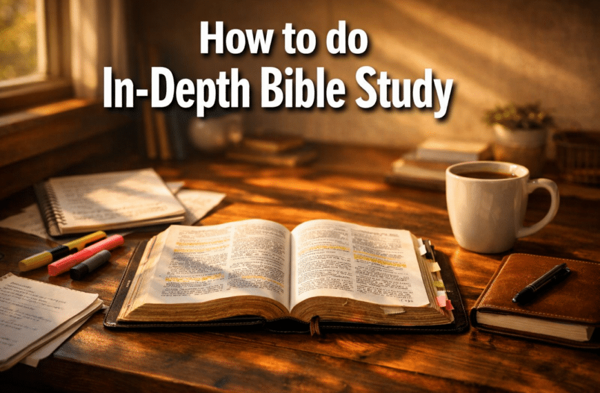 How to do In-Depth Bible Study: A Practical Guide for Every Believer