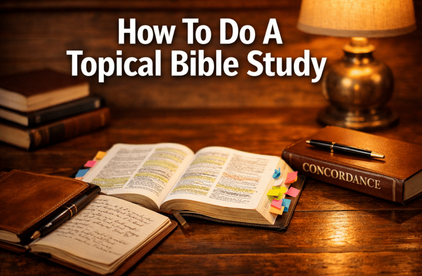 How To Do A Topical Bible Study: A Simple Guide for Life-Changing Discovery