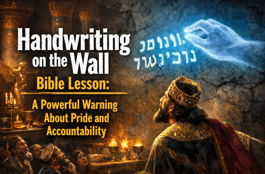 Handwriting on the Wall Bible Lesson: A Powerful Warning About Pride and Accountability