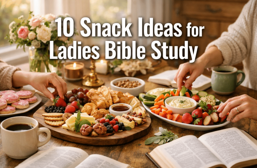 10 Snack Ideas for Ladies Bible Study That Bring Fellowship and Flavor