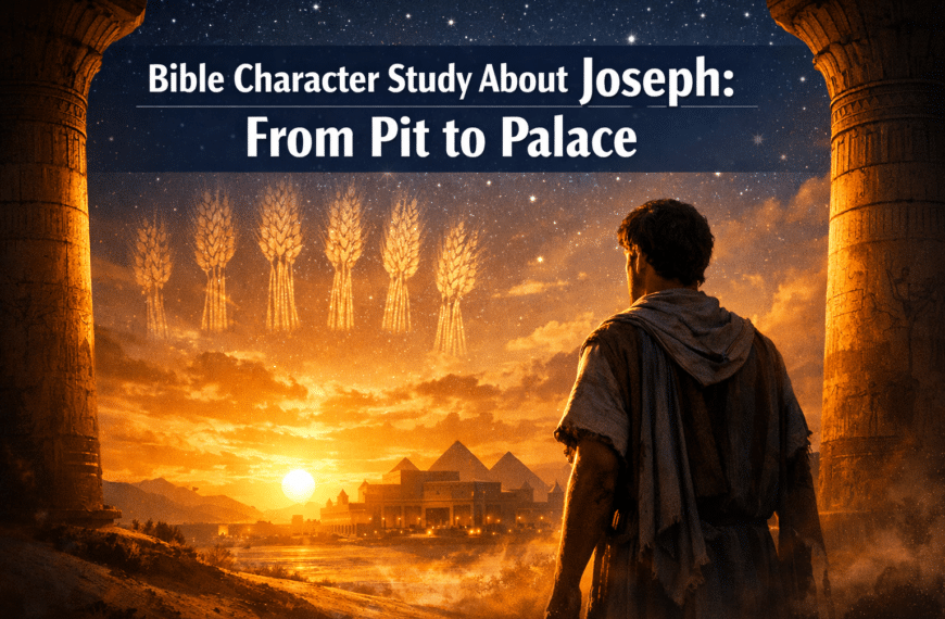 Bible Character Study About Joseph: From Pit to Palace