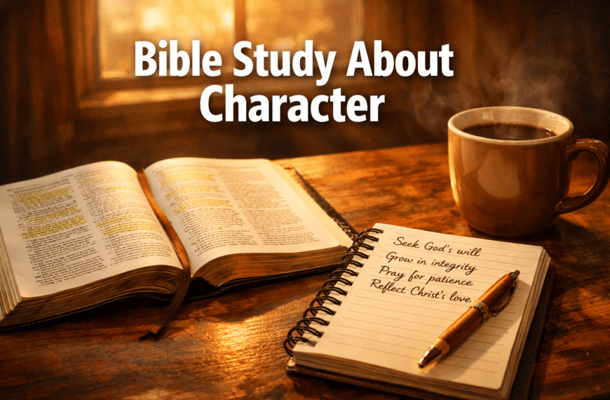 Bible Study About Character: Building Christ-Like Qualities Through Scripture
