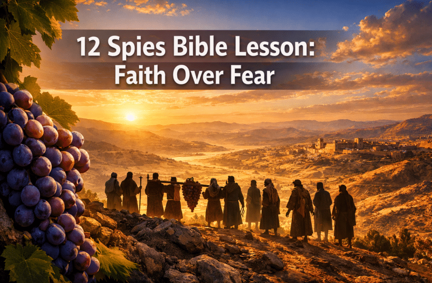 12 Spies Bible Lesson: Choosing Faith Over Fear