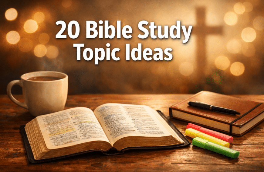 20 Bible Study Topic Ideas to Transform Your Small Group in 2026