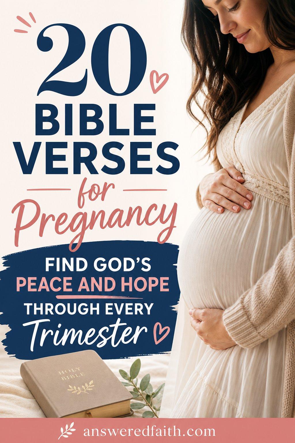 20 Bible Verses for Pregnancy Find God's Peace and Hope Through Every Trimester