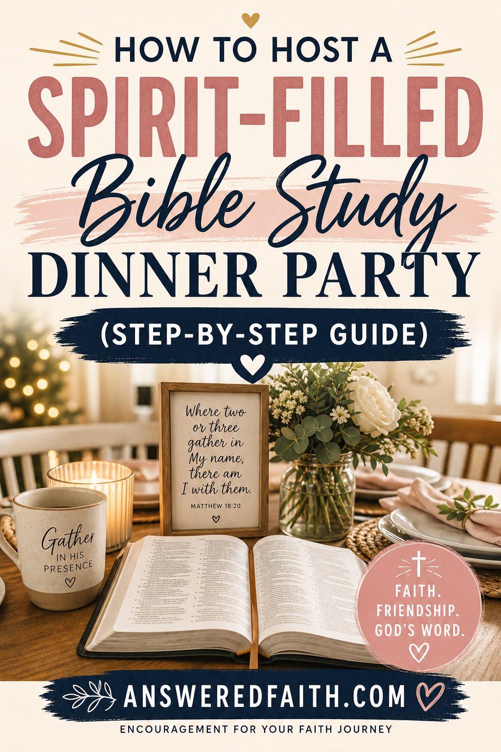 How to Host a Spirit Filled Bible Study Dinner Party (Step by Step Guide)
