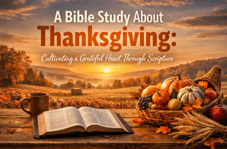 A Bible Study About Thanksgiving: Cultivating a Grateful Heart Through Scripture
