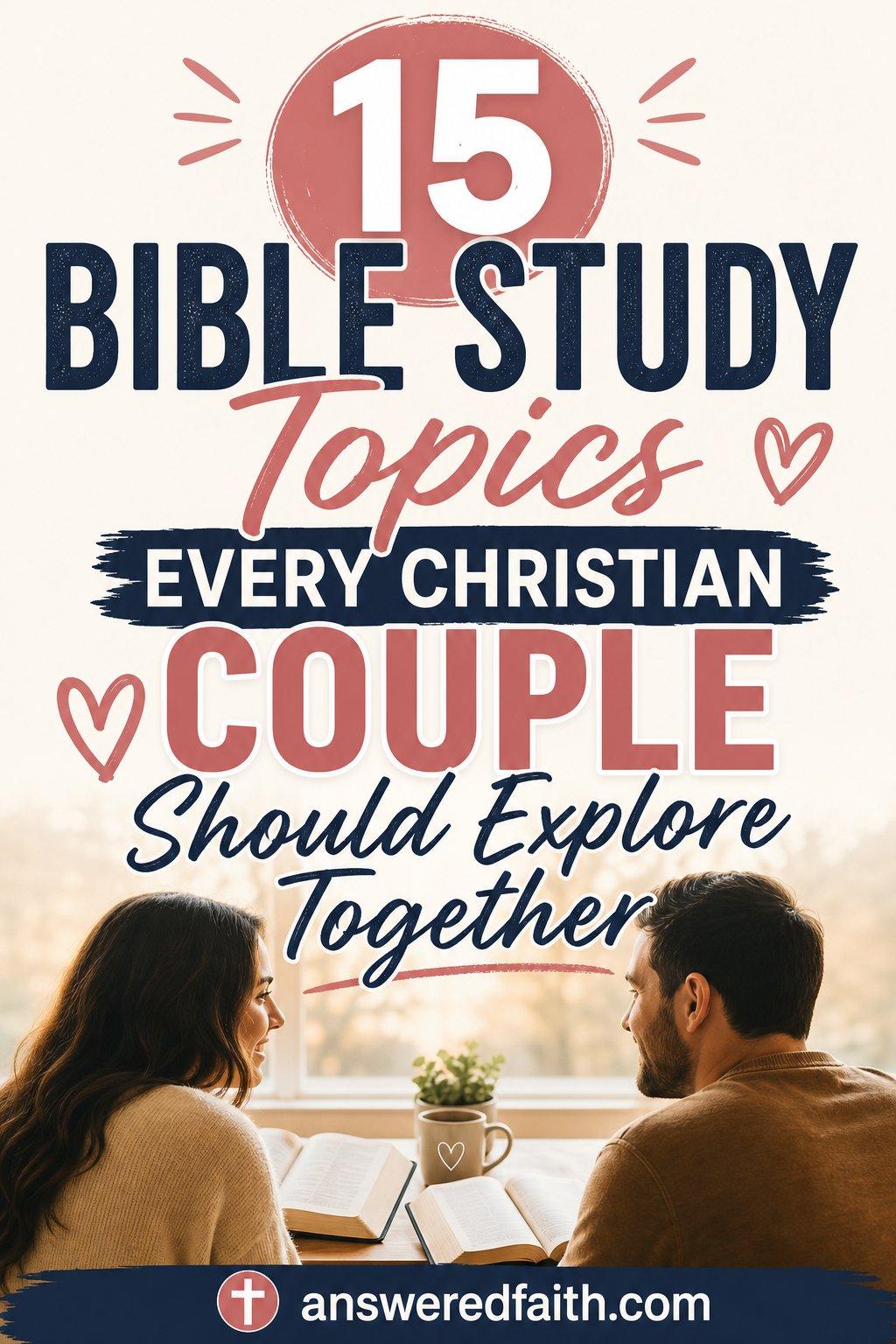 15 Bible Study Topics Every Christian Couple Should Explore Together