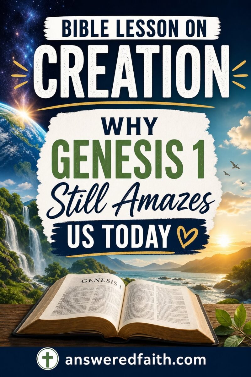 Bible Lesson on Creation Why Genesis 1 Still Amazes Us Today