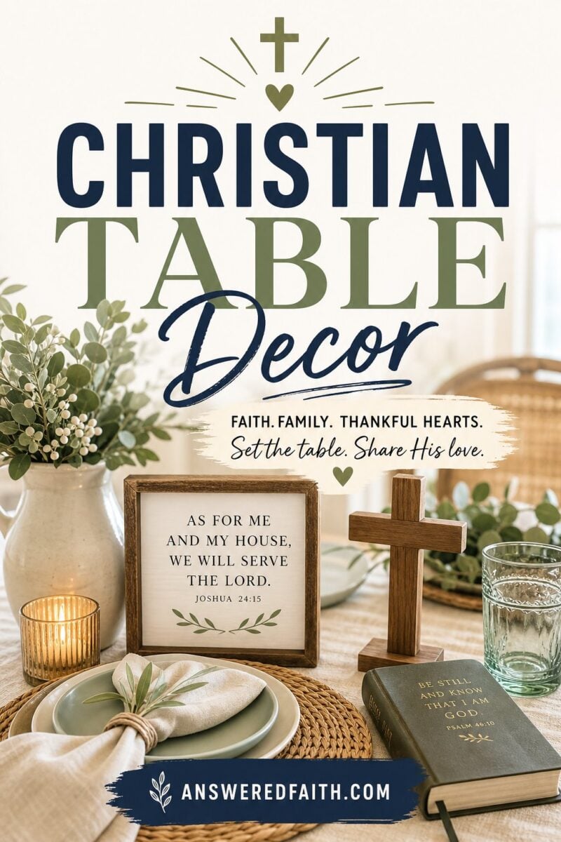 Christian Table Decor