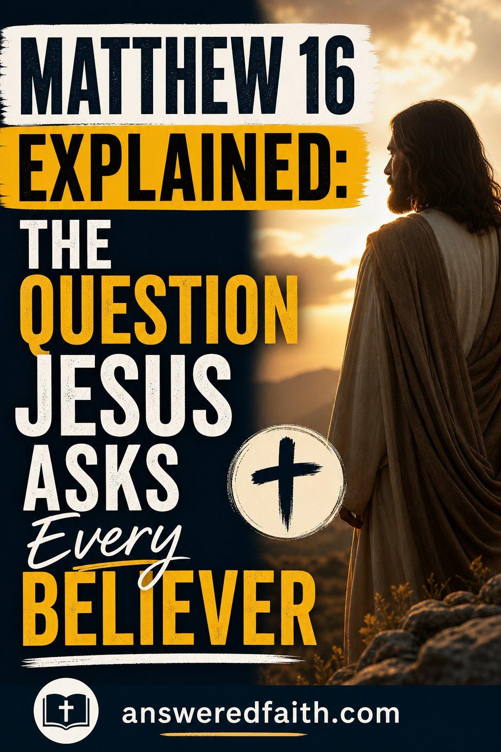 Matthew 16 Explained The Question Jesus Asks Every Believer