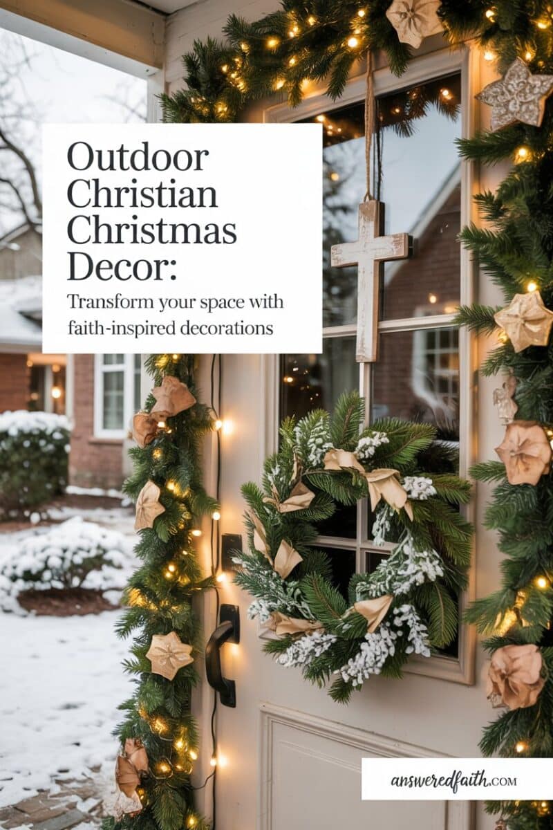 Outdoor Christian Christmas Decor: Transform Your Space with Faith-Inspired Decorations