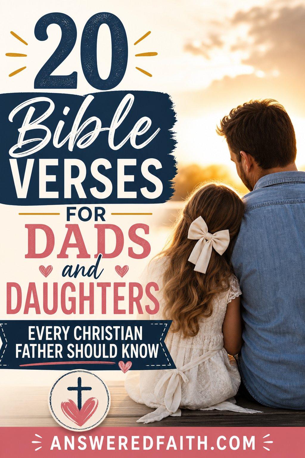 20 Bible Verses for Dads and Daughters Every Christian Father Should Know