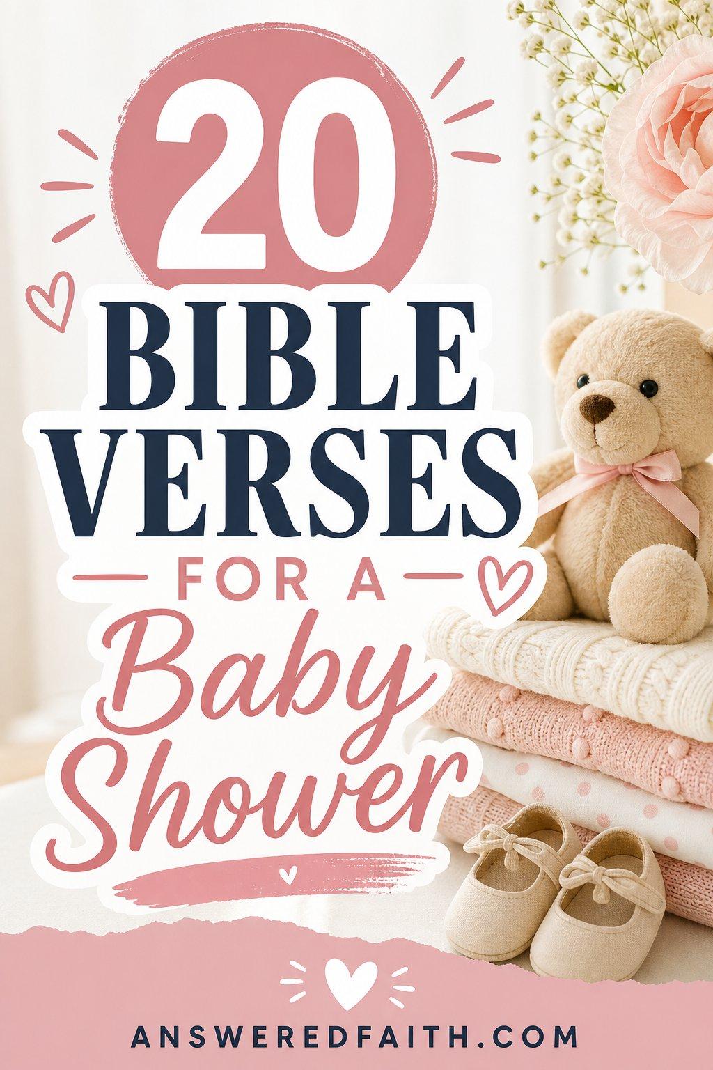 20 Bible Verses for a Baby Shower