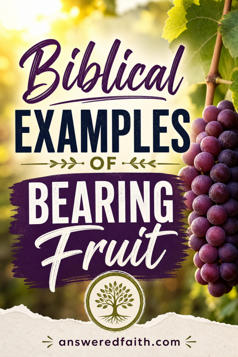 Biblical Examples of Bearing Fruit