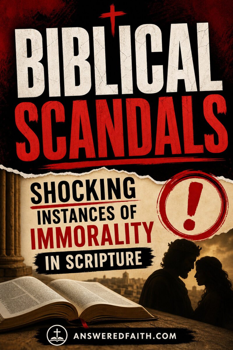 Biblical Scandals Shocking Instances of Immorality in Scripture