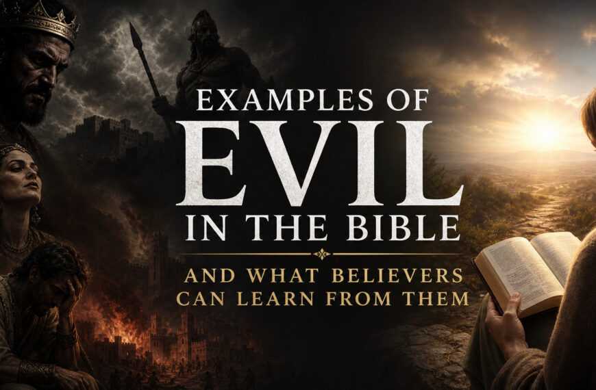 Examples of Evil in the Bible and What Believers Can Learn From Them