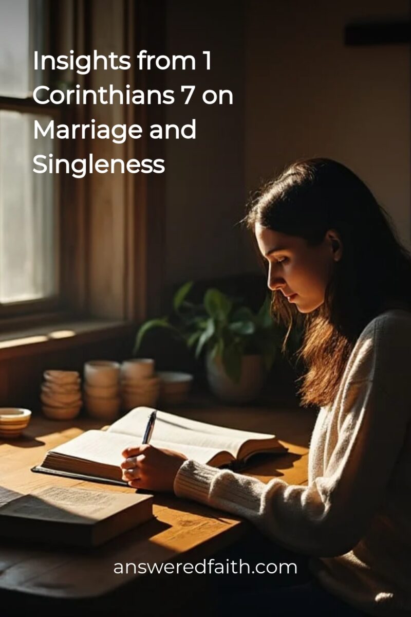 1 Corinthians 7: Paul's Wisdom on Marriage, Singleness, and Purity