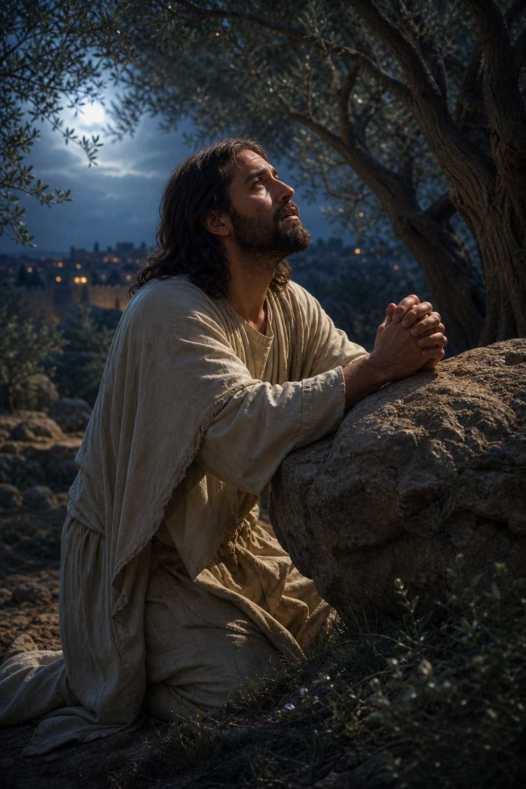 Intense Moment of Prayer