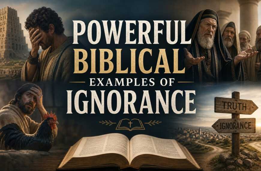 Powerful Biblical Examples of Ignorance
