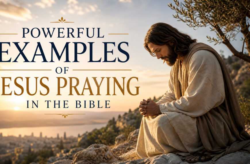 Powerful Examples of Jesus Praying in the Bible