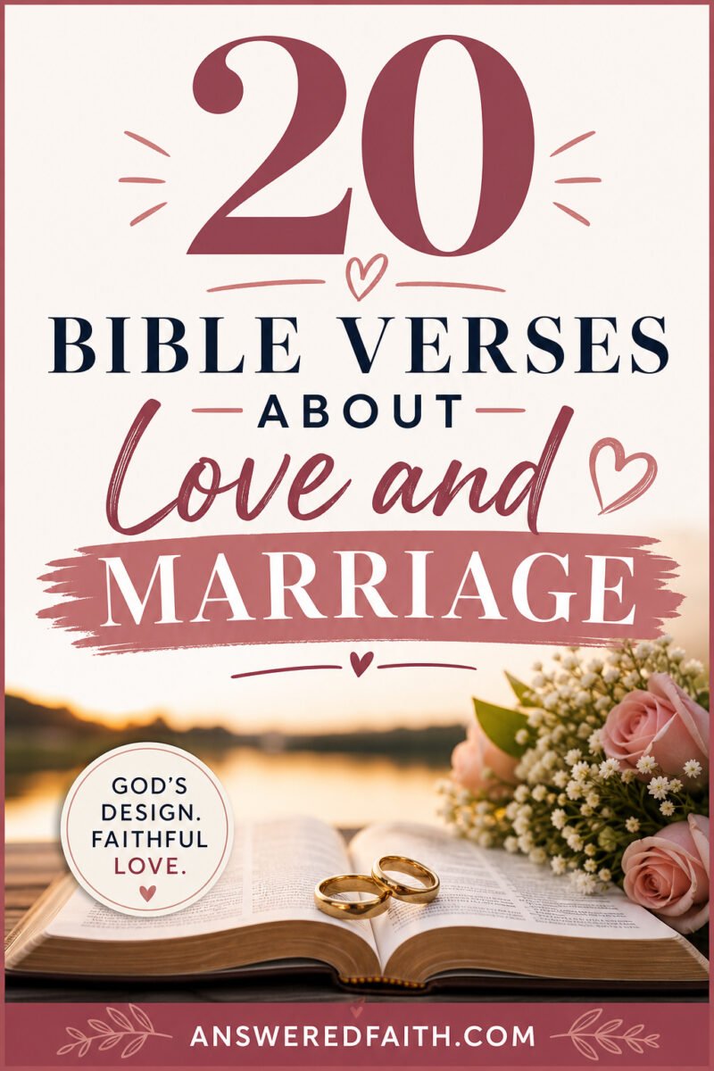 20 Bible Verses About Love and Marriage
