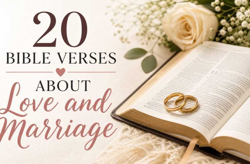 20 Bible Verses About Love and Marriage