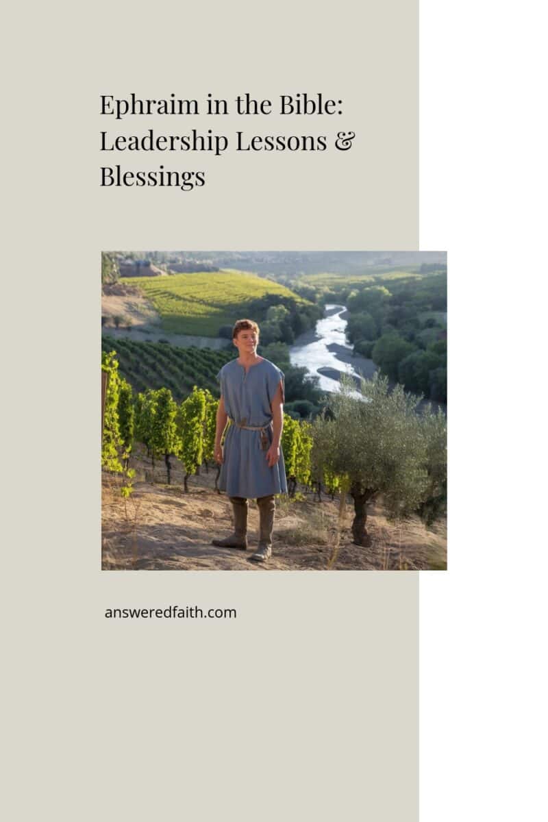 Ephraim in the Bible: Lessons on Leadership, Blessings, and God's Sovereignty
