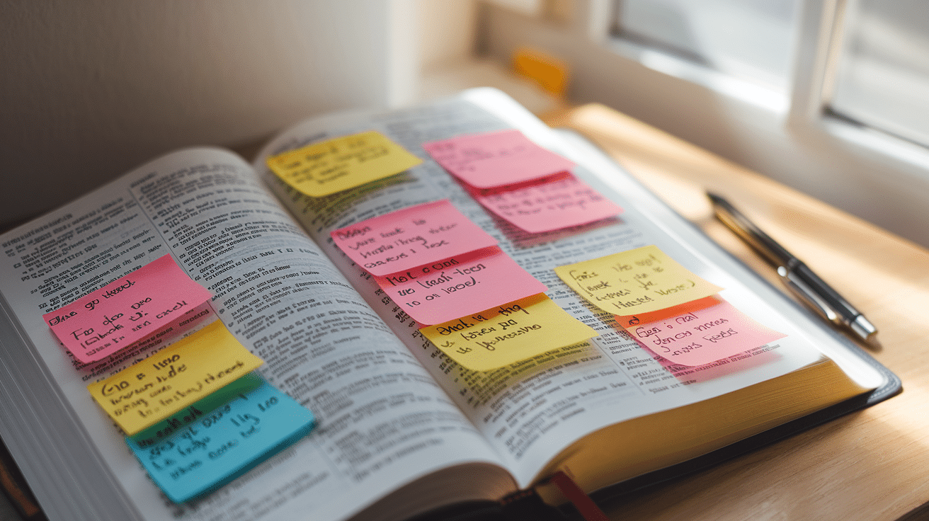Enhance Your Bible Study with Sticky Notes & Inserts