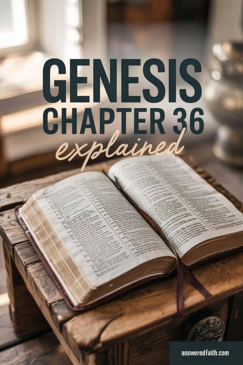 Genesis Chapter 36 Explained