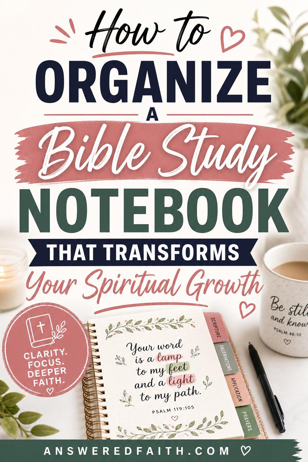How to Organize a Bible Study Notebook That Transforms Your Spiritual Growth