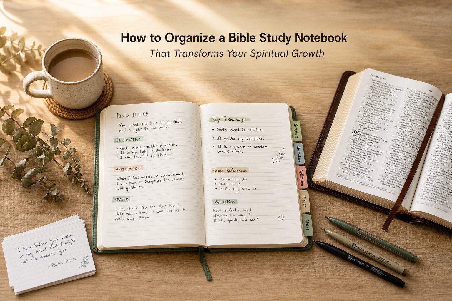 How to Organize a Bible Study Notebook That Transforms Your Spiritual Growth