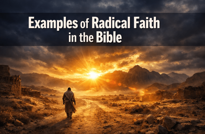Examples of Radical Faith in the Bible