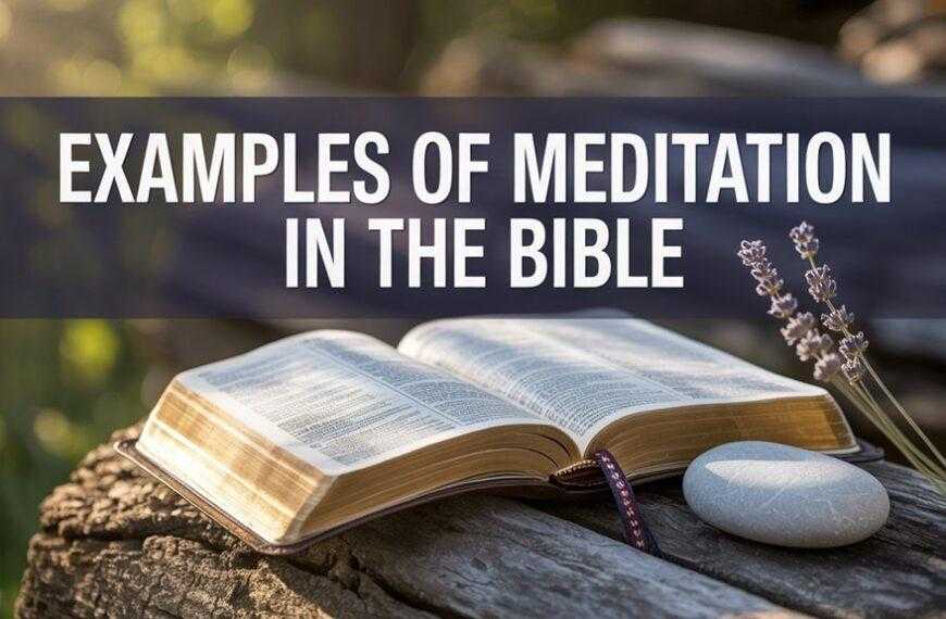 biblical examples of meditation