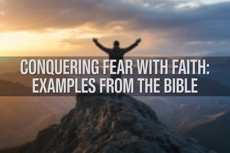 Examples of Faith Over Fear in the Bible