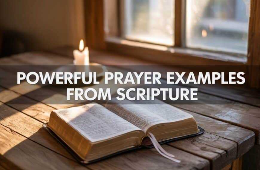 scriptural examples of prayer