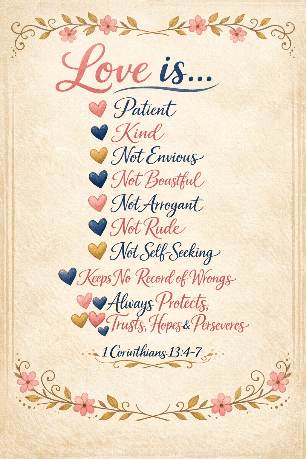 Portrait/Pinterest format () creative typographic infographic illustration on a parchment-textured background listing the