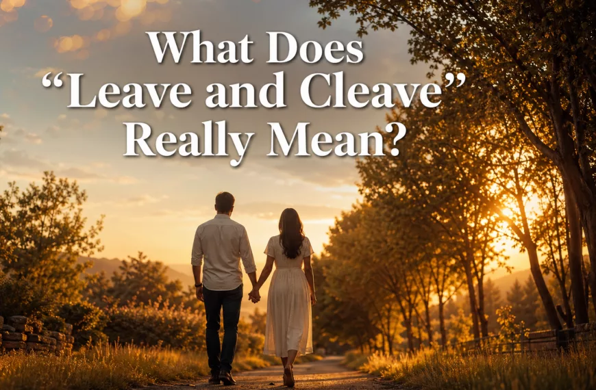 What Does “Leave and Cleave” Really Mean? A Biblical Foundation for Marriage