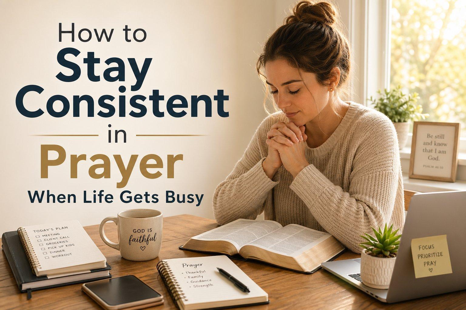 How to Stay Consistent in Prayer When Life Gets Busy