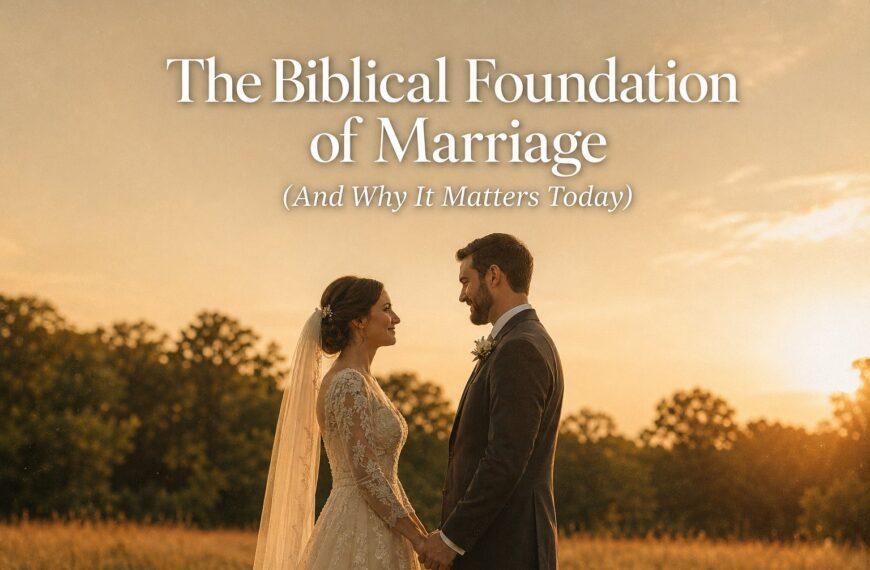 The Biblical Foundation of Marriage (And Why It Matters Today)