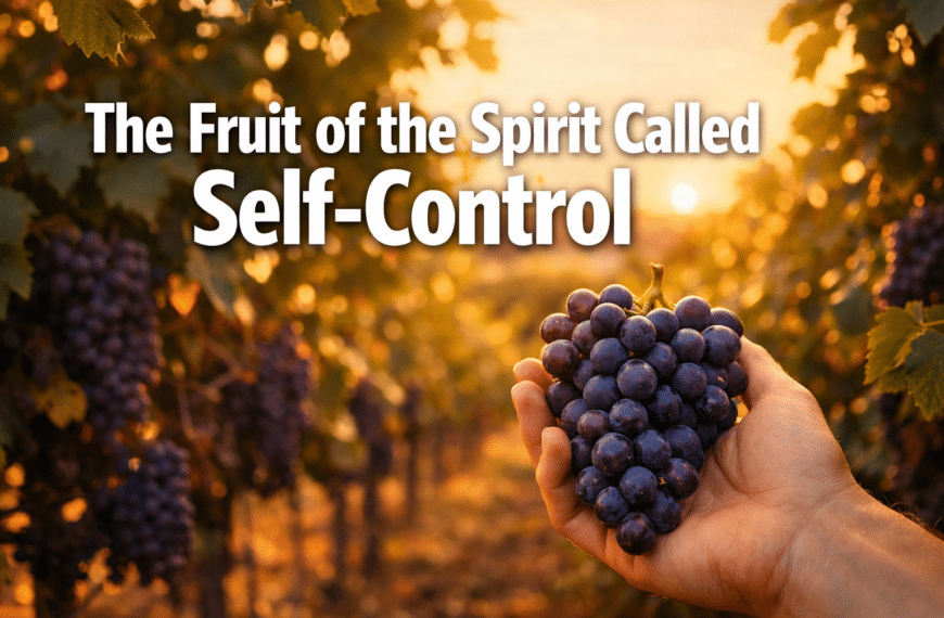 The Fruit of the Spirit Called Self-Control: Why It Matters and How to Grow It