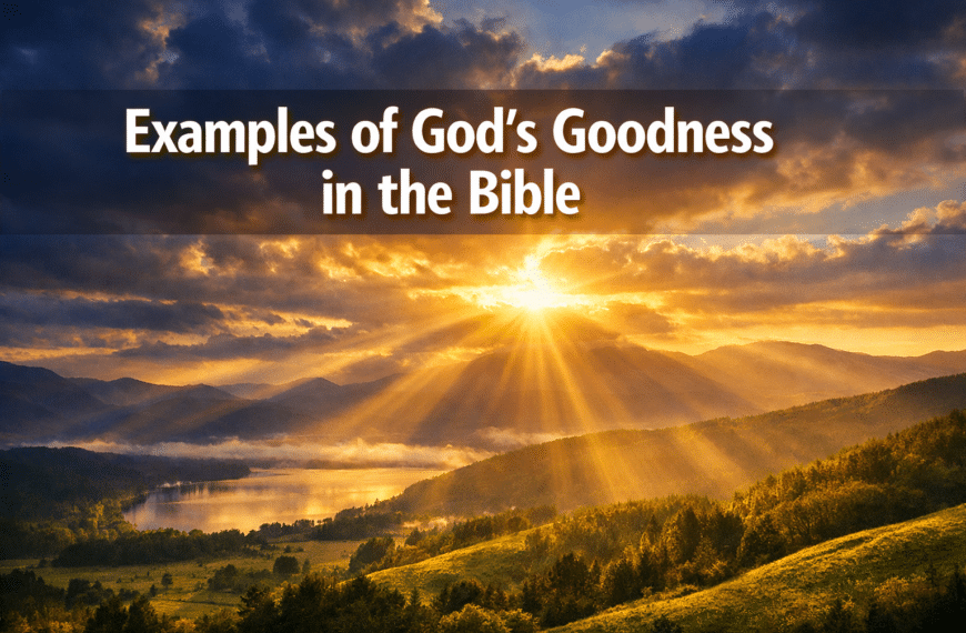 Examples of God’s Goodness in the Bible: 15 Powerful Truths That Will Strengthen Your Faith