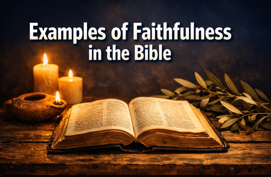 Examples of Faithfulness in the Bible: 12 Powerful Stories That Still Speak Today
