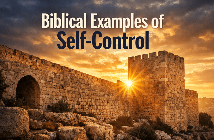 Biblical Examples of Self-Control: 10 Powerful Lessons from Scripture