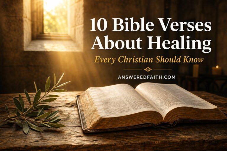 10 Bible Verses About Healing Every Christian Should Know