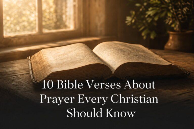 10 Bible Verses About Prayer Every Christian Should Know