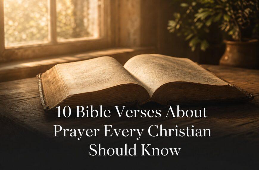10 Bible Verses About Prayer Every Christian Should Know