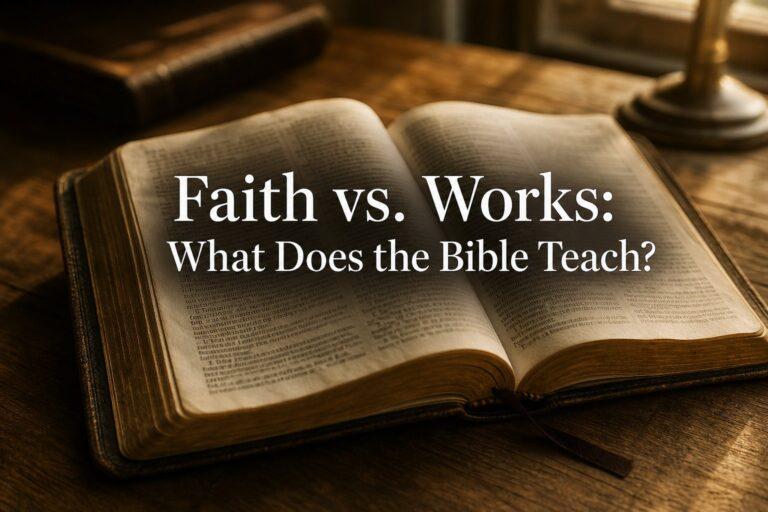 Faith vs. Works: What Does the Bible Teach?
